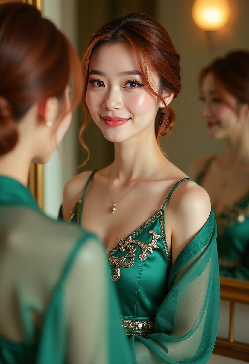 晚风里的橙花